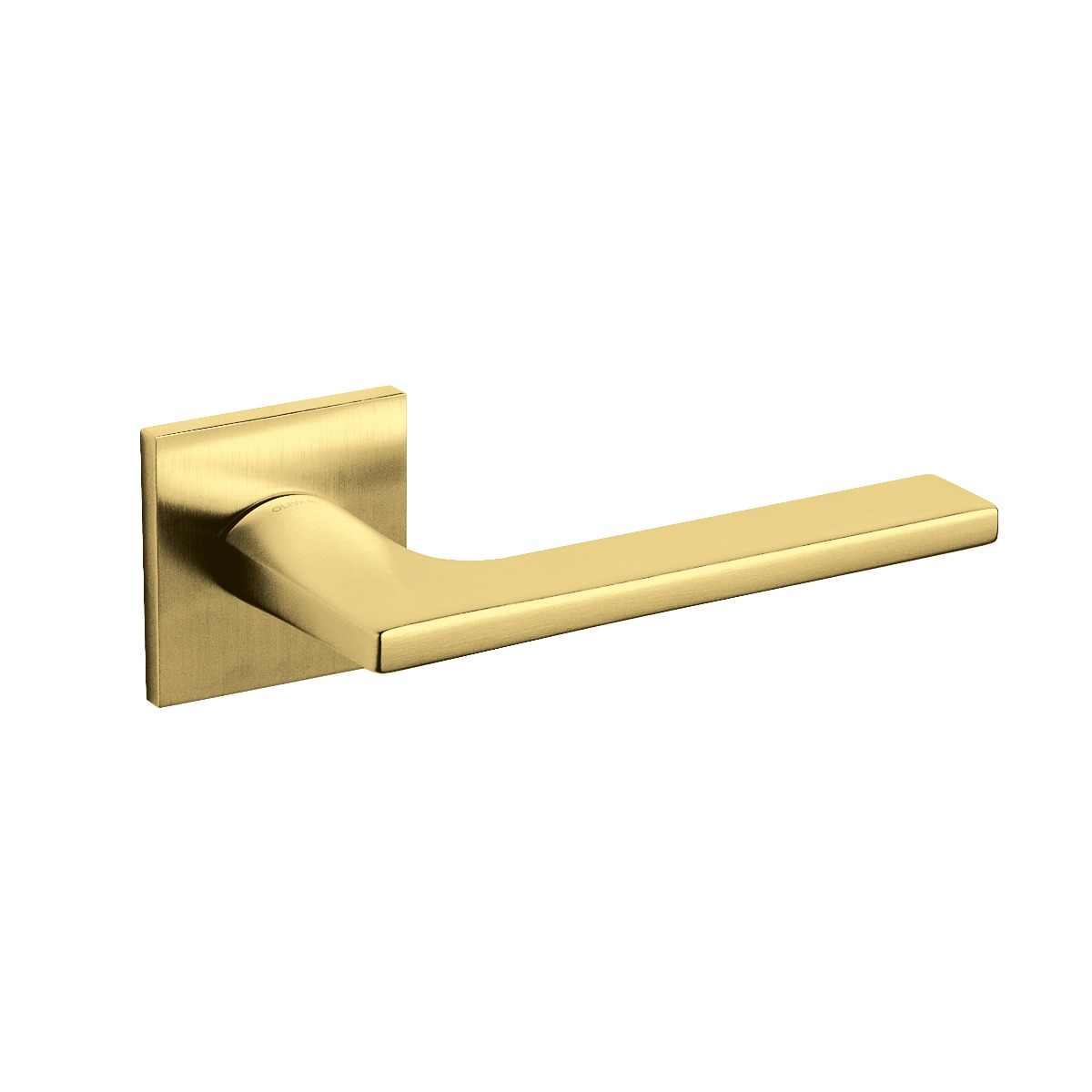 Intersteel Olivari deurkruk Lotus Q op rozet messing mat titaan PVD