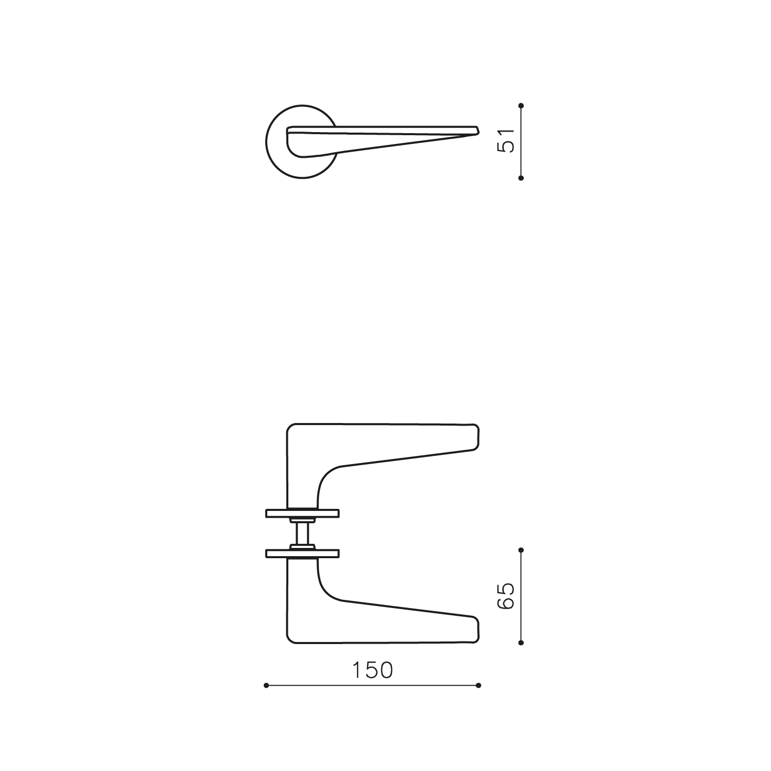 Intersteel Olivari deurkruk Twist op rozet chroom 2 m242nsb8bcr 2