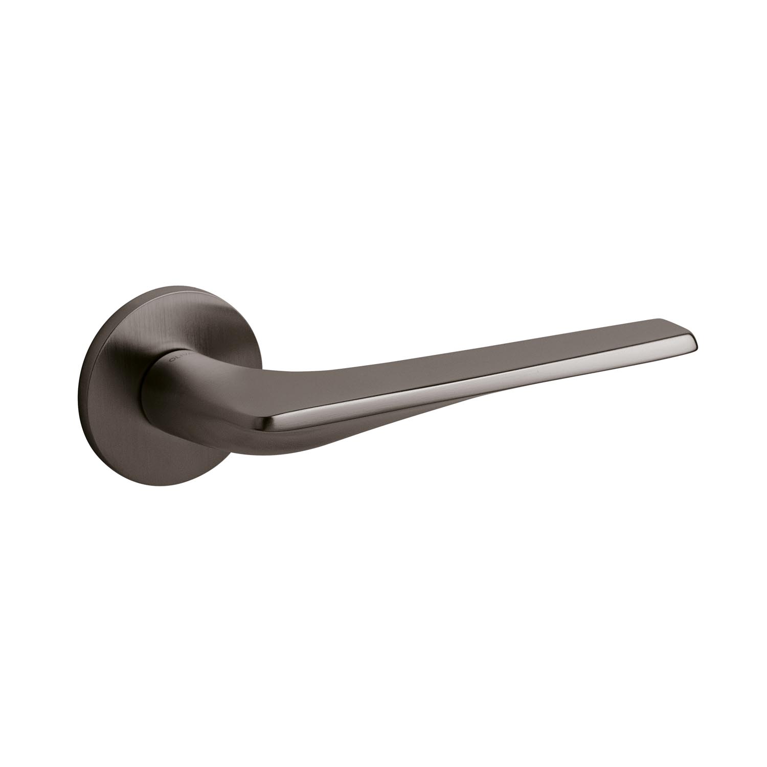 Intersteel Olivari deurkruk Twist op rozet antraciet mat titaan PVD