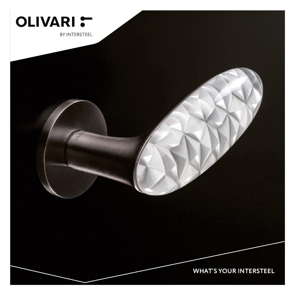 Intersteel Olivari deurkruk Crystal Diamond op rozet antraciet mat titaan PVD 3 m246nsb8bu6 10