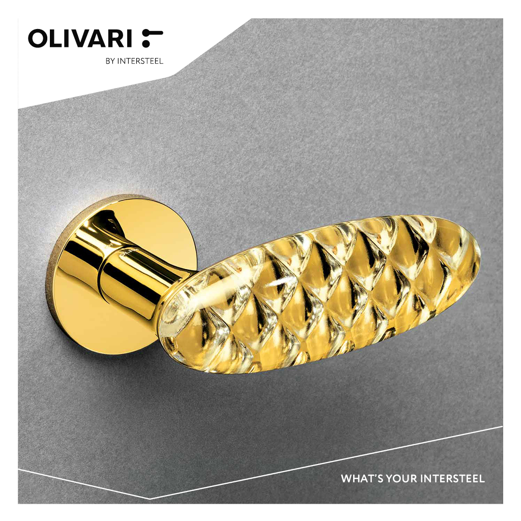Intersteel Olivari deurkruk Crystal Diamond op rozet messing titaan PVD 2 m246nsb8bz6 9