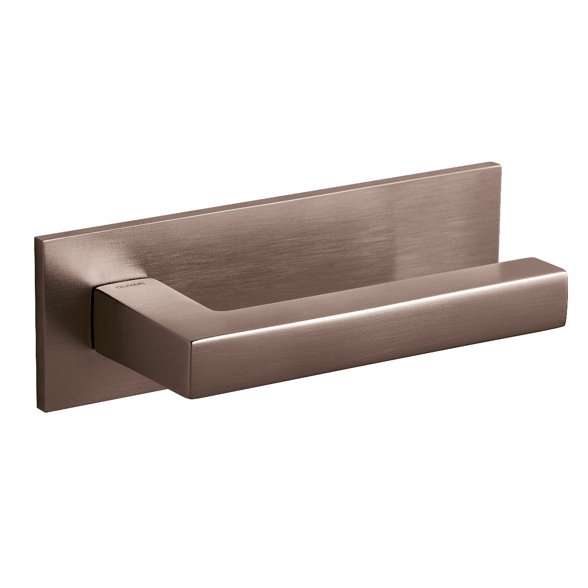 Intersteel Olivari deurkruk ABC op horizontaal schild brons mat titaan PVD
