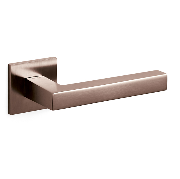Intersteel Olivari deurkruk ABC op rozet brons mat titaan PVD