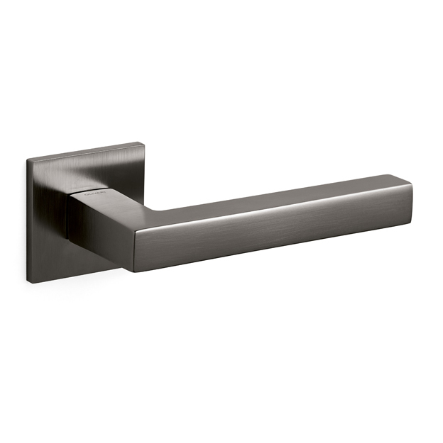 Intersteel Olivari deurkruk ABC op rozet antraciet mat titaan PVD