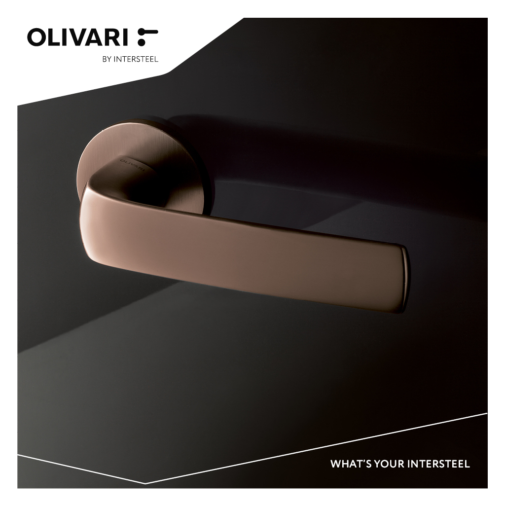 Intersteel Olivari deurkruk Diva op rozet brons mat titaan PVD 2 m256nsb8bds 9