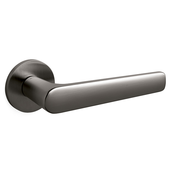 Intersteel Olivari deurkruk Lugano op rozet antraciet mat titaan PVD