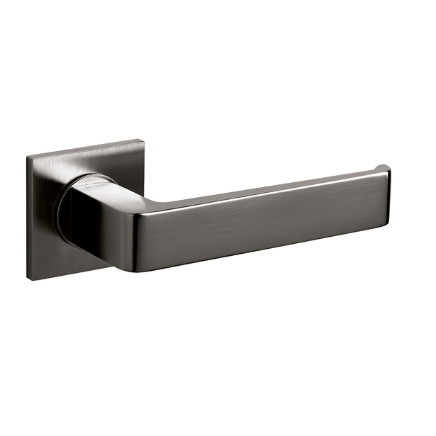 Intersteel Olivari deurkruk Milano Q op rozet antraciet mat titaan PVD