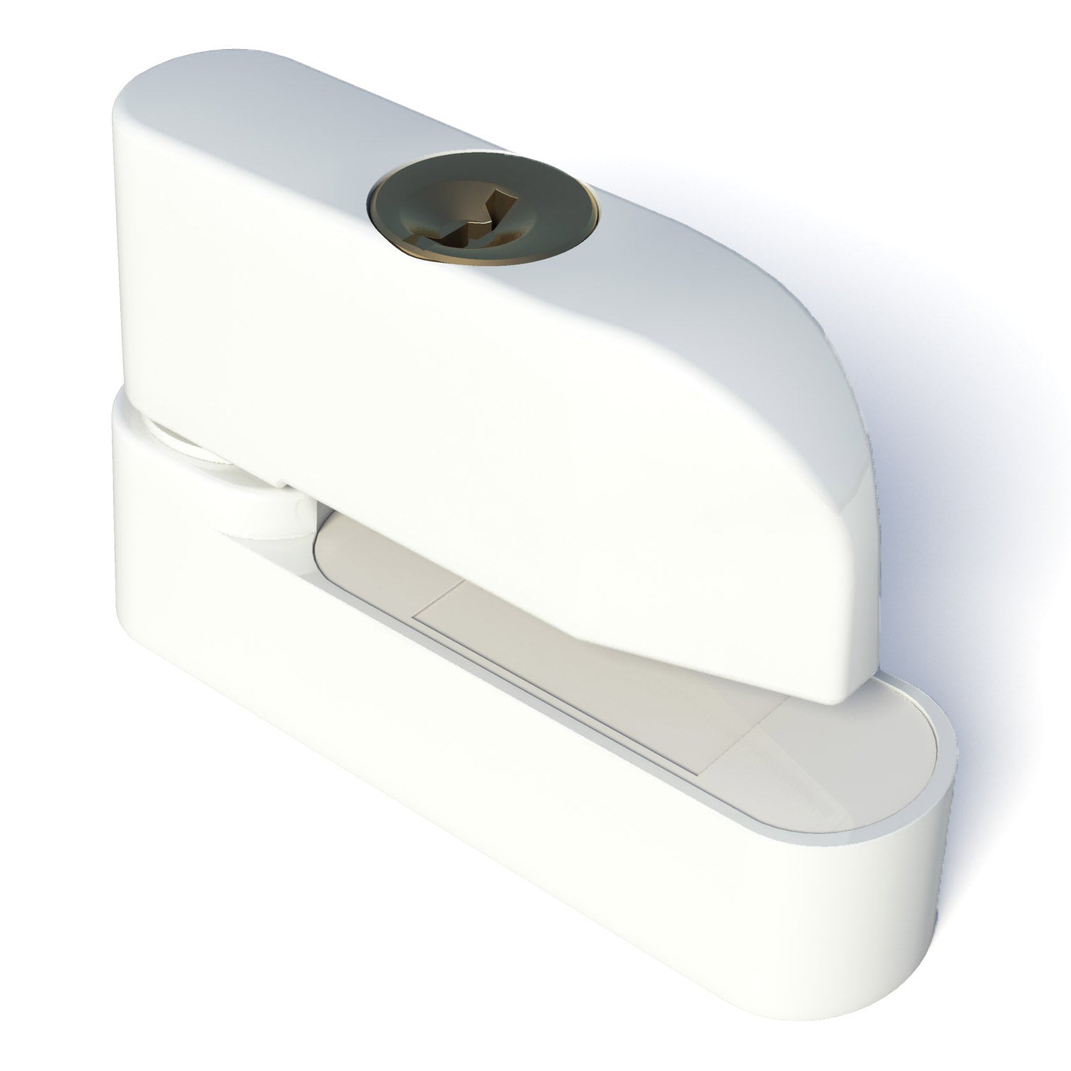 Intersteel SecuMax Raamgrendel afsluitbaar wit