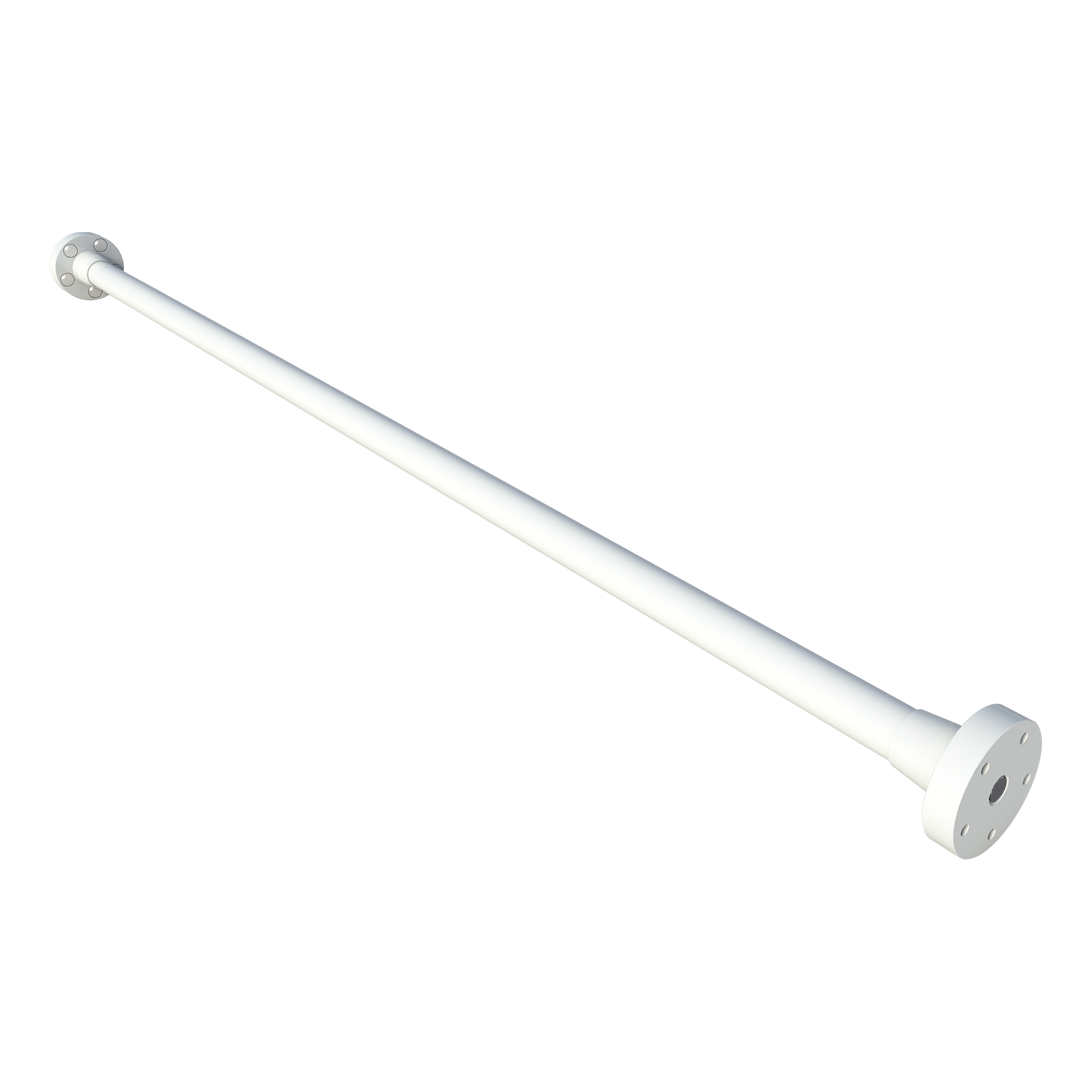 Intersteel SecuGuard Doorvalbeveiliging SlimLine SET IDD L=1300mm wit