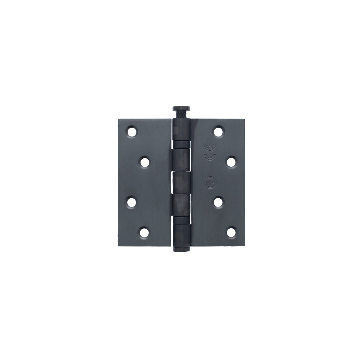 Intersteel Kogellagerscharnier recht 3,5" (89x89x2,5mm) CE inclusief schroeven PVD antraciet
