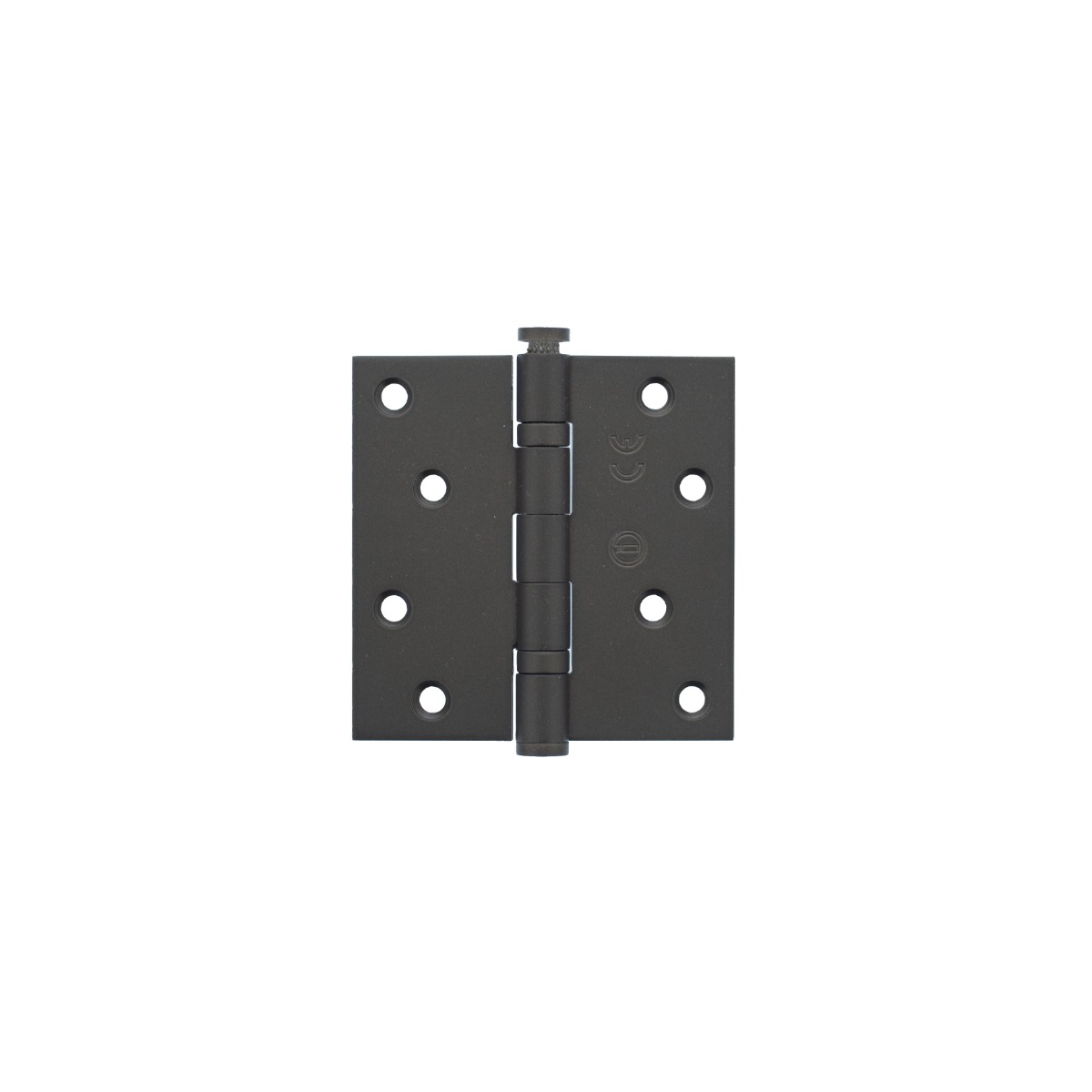 Intersteel Kogellagerscharnier recht 3,5" (89x89x2,5mm) CE inclusief schroeven donker brons