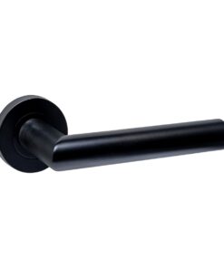 Intersteel Deurkruk Sicura zonder blokkeer mechanisme op rozet verdekt ø53x10mm met nokken zwart