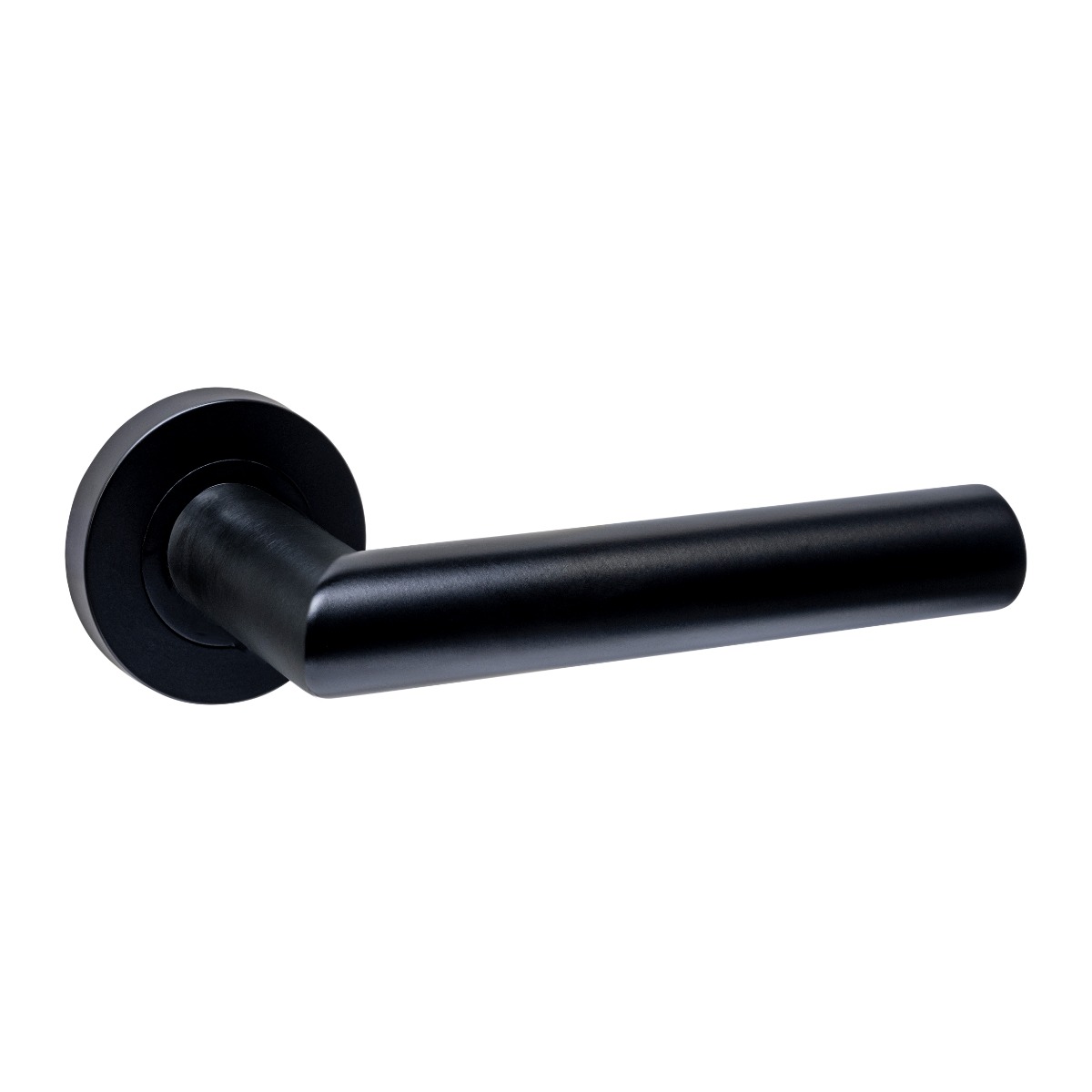 Intersteel Deurkruk Sicura zonder blokkeer mechanisme op rozet verdekt ø53x10mm met nokken zwart