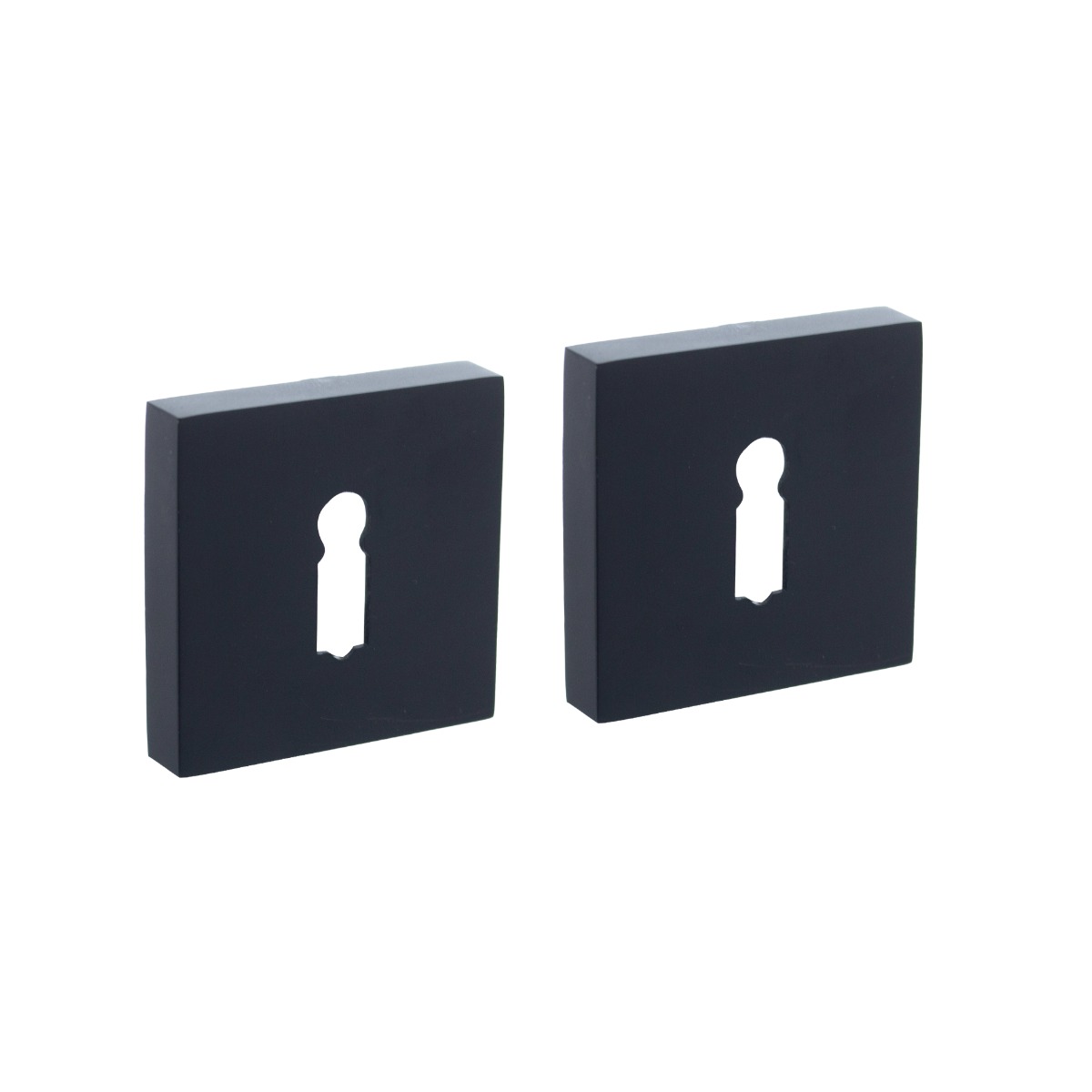 Intersteel Sleutelrozetten verdekt 52x52x10mm met nokken zwart