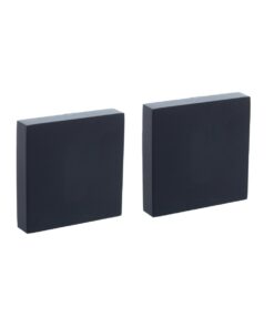 Intersteel Afdekrozetten verdekt 52x52x10mm met nokken zwart