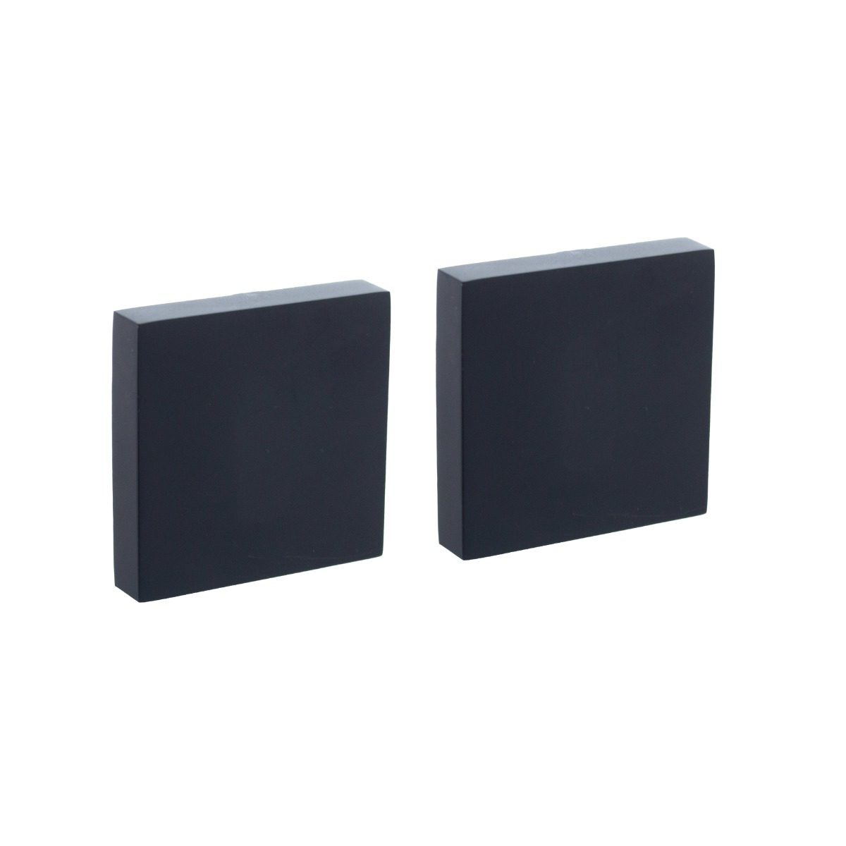 Intersteel Afdekrozetten verdekt 52x52x10mm met nokken zwart