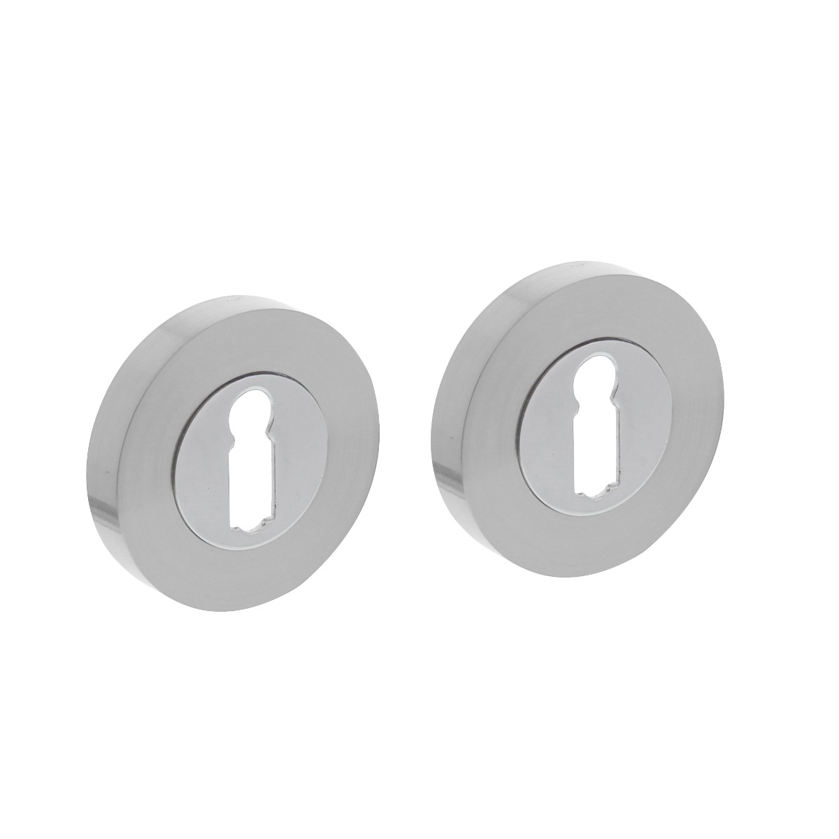 Intersteel Sleutelrozetten verdekt ø53x10mm met nokken rvs
