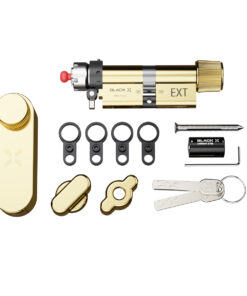 Intersteel Black X Smart Lock 35/35mm - 45/45mm messing - Afbeelding 3