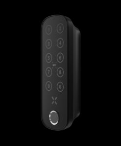 Intersteel Black X codepaneel met vingerprint ovaal 138x42mm zwart