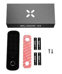 Intersteel Black X codepaneel met vingerprint ovaal 138x42mm zwart - Afbeelding 4