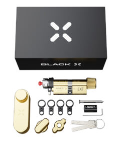 Intersteel Black X Smart Lock 35/35mm - 45/45mm messing - Afbeelding 4