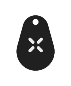 Intersteel Black X NFC tags zwart set van 4 stuks