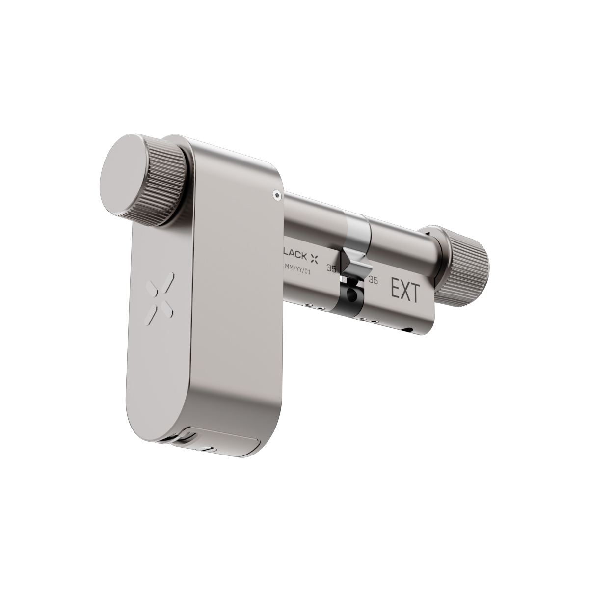 Intersteel Black X Smart Lock 35/35mm - 45/45mm mat nikkel